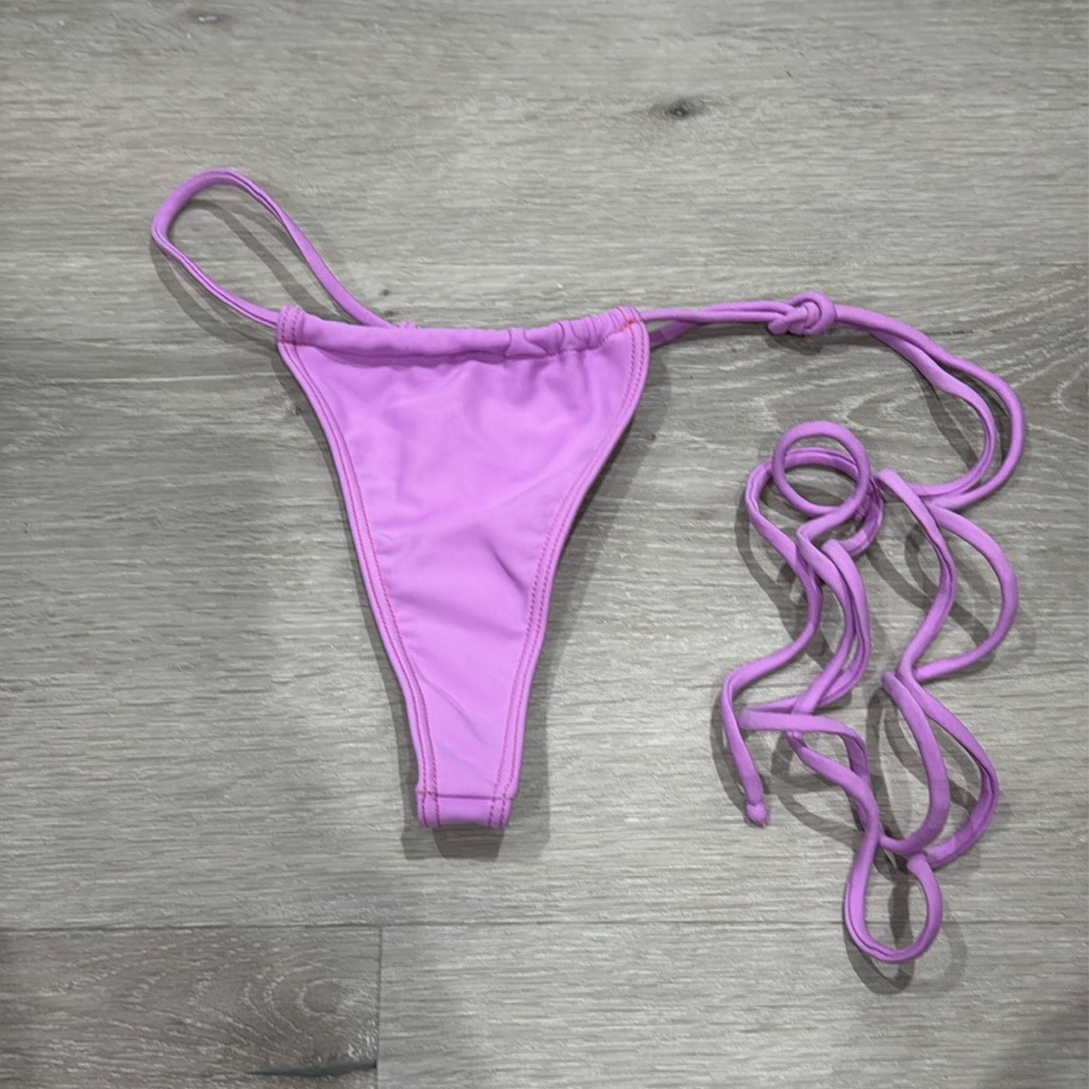 Pink Minimale Animale Brazilian Bikini Bottoms